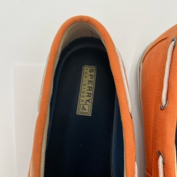 Sperry Top-Sider Men's Orange Canvas Shoes Men's Size 12 - Picture 4 of 9